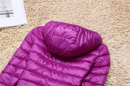 Women Puffer Jacket - Plus Size Jackets, Lightweight Down Coat With Zipper Closure