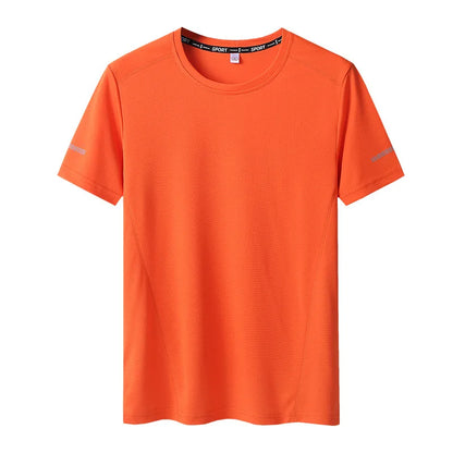 Plus Size Men's T-Shirt - Quick Dry Sport Shirt | Breathable Mesh Fabric Tee 6XL-9XL