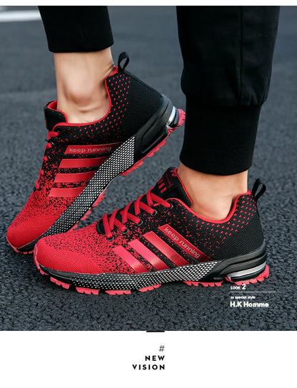 Men's Mesh Breathable Casual Shoes Non-Slip Stable Shock Absorption Lightweight Sneakers Couple Basket Homme 2020 la sportiva