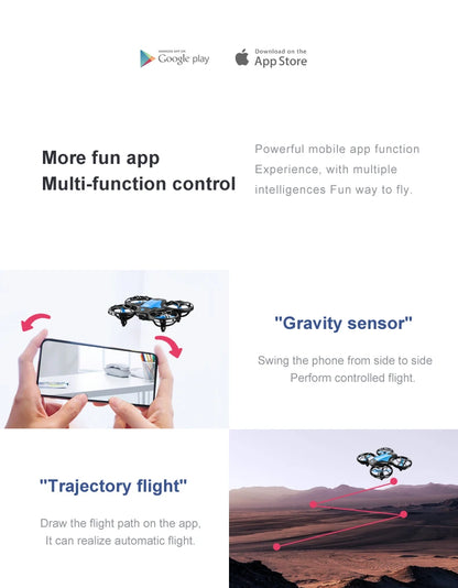V8 Mini Drone - 4K HD Camera WiFi FPV Height Hold Kids RC Helicopter - ZOOMNSTORE