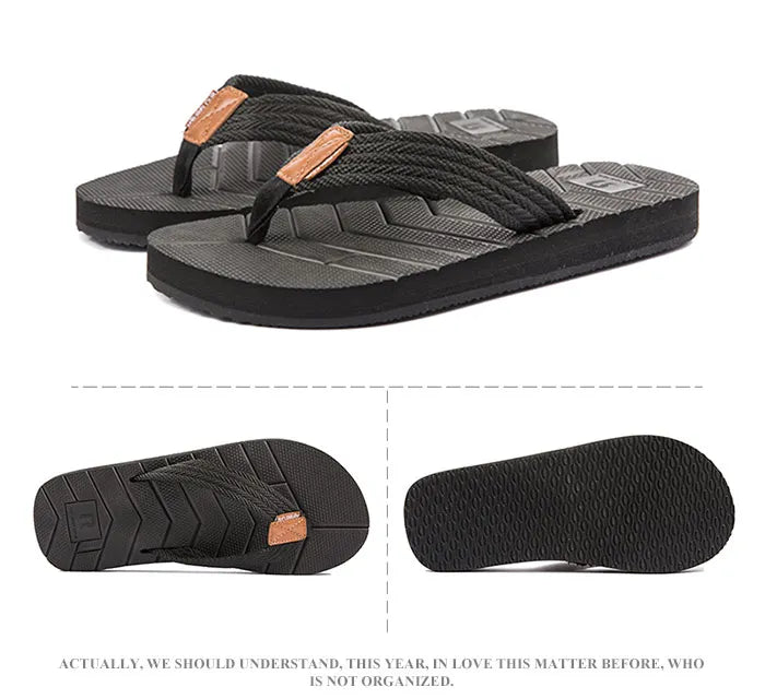 Summer Flip Flops Men Drainage Non-Slip Design Men Beach Shoes Outdoor Comfort Flip Flops Men Big Size 50 Zapatos De Hombre