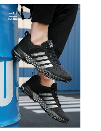 Men's Mesh Breathable Casual Shoes Non-Slip Stable Shock Absorption Lightweight Sneakers Couple Basket Homme 2020 la sportiva