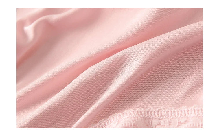 Natural silk high waist Briefs big plus size underwear women transparent seamless woman panties bragas mujer panty