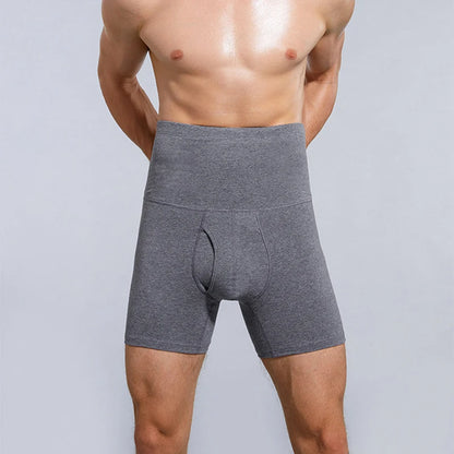 Cotton Mens Underwear Men's Boxer  Waistband Anti-Wear Leg High Waist Warm Waist Protection Sports Male Shorts Head Men Panties