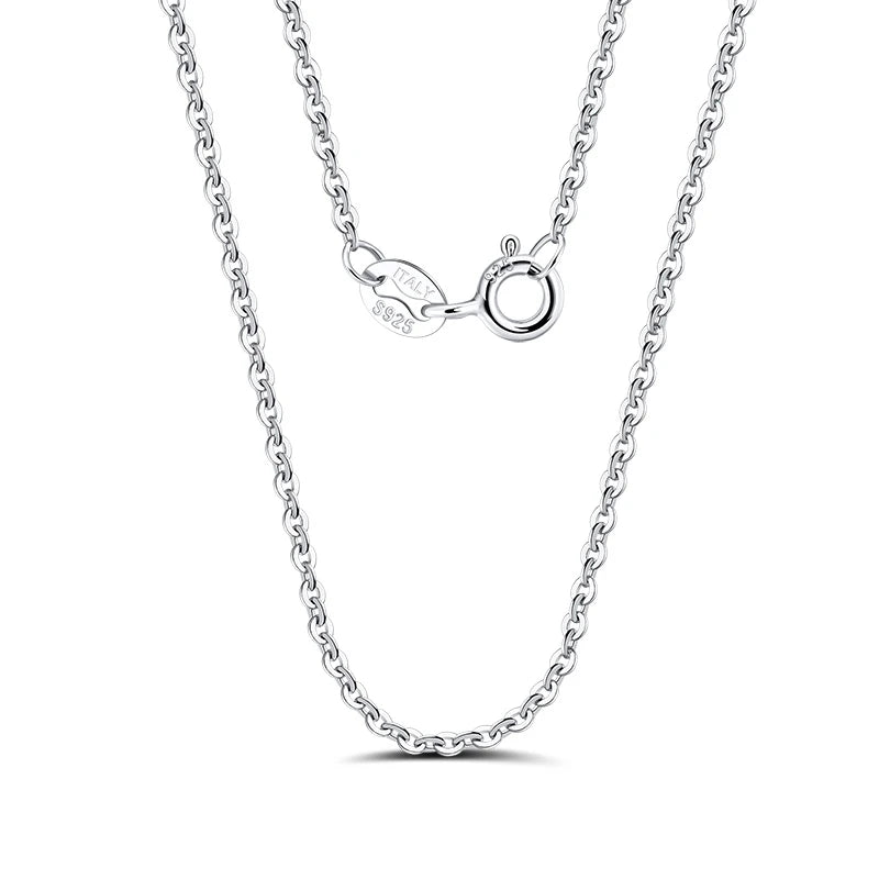 S925 Sterling Silver Hip Hop Chain Necklace - Custom Curb Cuban Satellite Box Snake Bone - ZOOMNSTORE