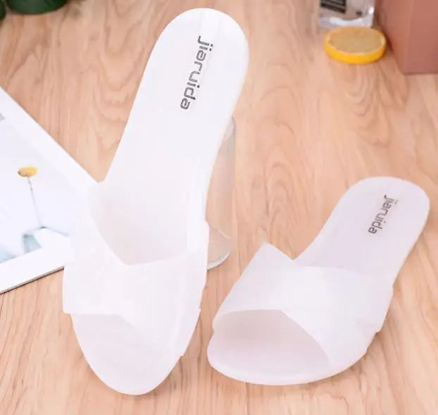 Size 36-41 Women's Sandals Slippers Summer Zapatos Mujer Flat Shoes Mules Clogs Female Peep Toe Soft Bottom Non-Slip Chaussures