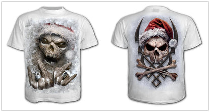 Mens 3D Skull T-Shirt - Punk Summer Streetwear Top O-neck Sizes XXS-5XL - ZOOMNSTORE