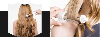 Electric Hair Curler - Professional Curling Iron With Adjustable Heat & Tourmaline Ceramic Wand