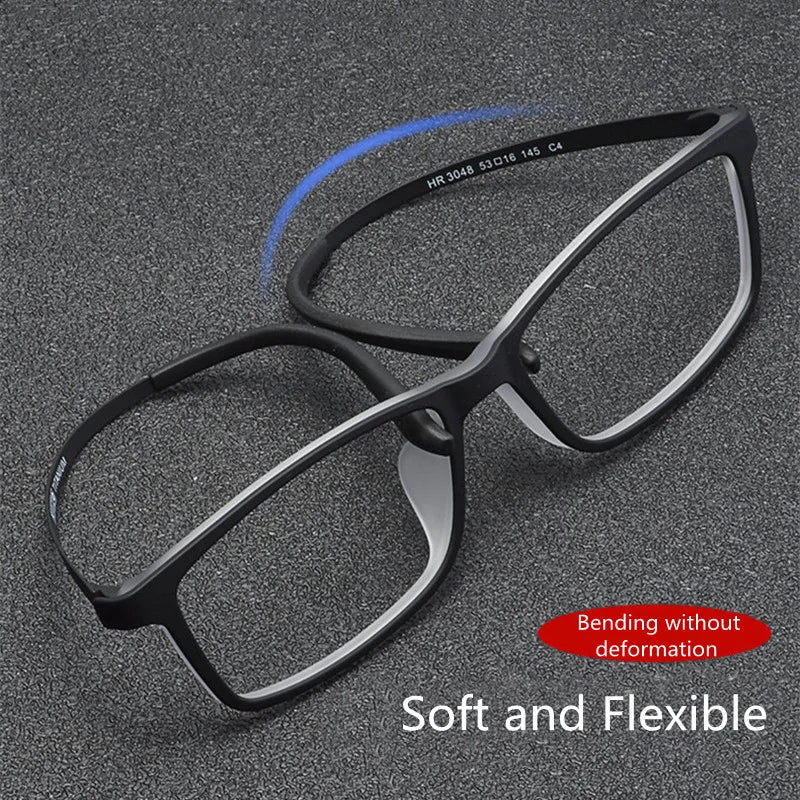 Titanium Reading Glasses - Lightweight Rectangle Frame with Blue Light Blocking