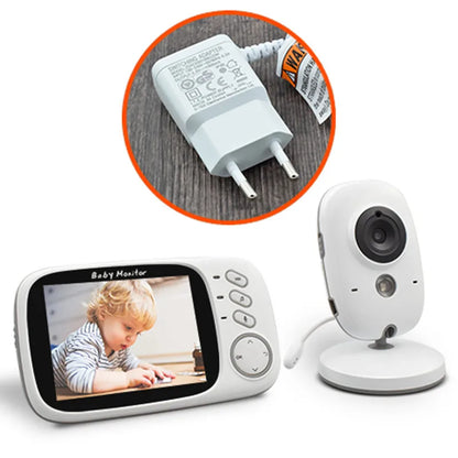 VB603 Baby Monitor 2.4G Wireless with 3.2 Inches LCD 2 Way Audio Talk Night Vision Surveillance Security Camera Babysitter