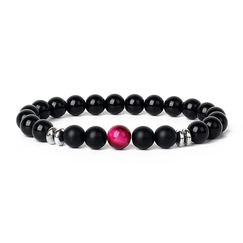 Hematite Magnetic Bracelet Man Weight Loss Bracelet Natural Stone Magnetic Bracelet Slimming Woman Health Care Therapy Jewelry