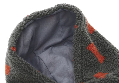 Big Dog Winter Jacket - Lambs Wool Coat for Large & Medium Dogs | Windproof, Thick Warm Pet Apparel