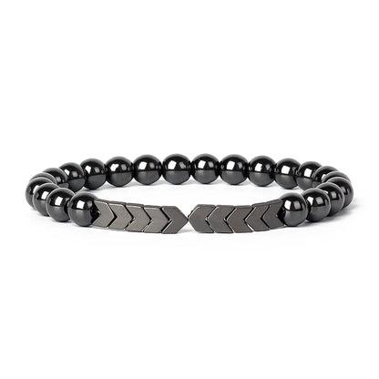Hematite Magnetic Bracelet Man Weight Loss Bracelet Natural Stone Magnetic Bracelet Slimming Woman Health Care Therapy Jewelry