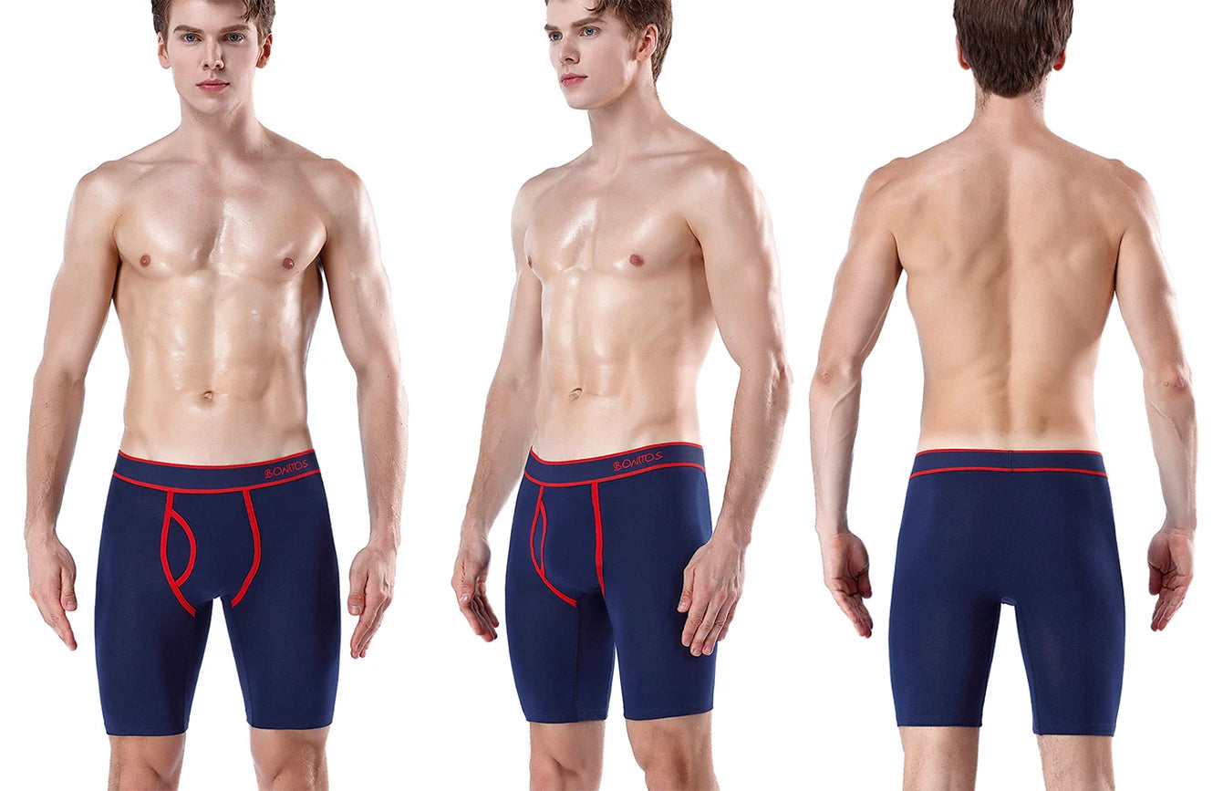 SRBONITOS Long Boxer For Men Underwear High Quality Coton Men's Panties Man Underpants Boxershorts Shorts Calvin Calecon Sexy