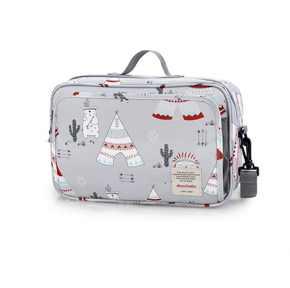 Baby Stroller Bag Waterproof Portable Outing Travel Mummy Bag Multifunction Diaper Bottle Storage Hanging Bag Pram Organizer