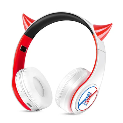 Cosplay Anime Darling in the FranXX 02 Hint Tone Wireless Bluetooth Headset Head Mounted Plug In Card Mobile Phone Headphones