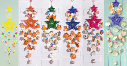 Natural Seashell Wind Chimes - Handmade Coastal Decor for Tranquil Spaces