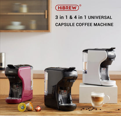 HiBREW 4-in-1 Coffee Machine - 19 Bar Espresso  Pod Maker for Hot  Cold Drinks - ZOOMNSTORE