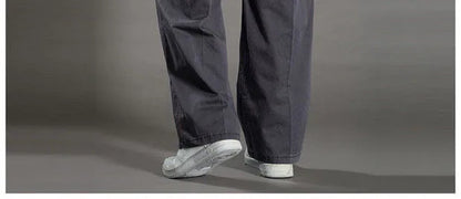 Men's Cargo Pants Cotton Black Work Pants Summer Casual Climbing Joggers Man Sweatpants Sports Spring Autumn Twill Trousers