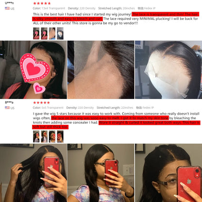 Hd Lace Frontal Wig 13x6 Lace Front Wig Human Hair Wigs - Bone Straight, Pre Plucked Hairline