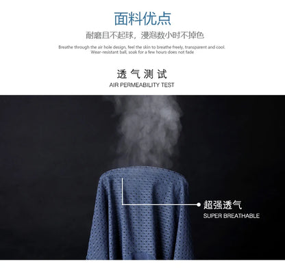 8pcs/Lot Men's Panties Ice Silk Male Underpants Breathable Summer Man Shorts Boxers Underwear Homme Bamboo Hole Large Size L-5XL