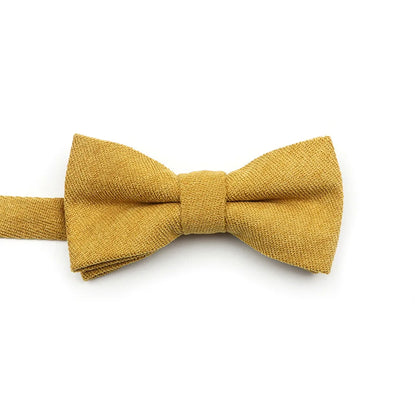 Solid Color Suede Bow Tie - Classic Men  Kids Bowknot for Weddings