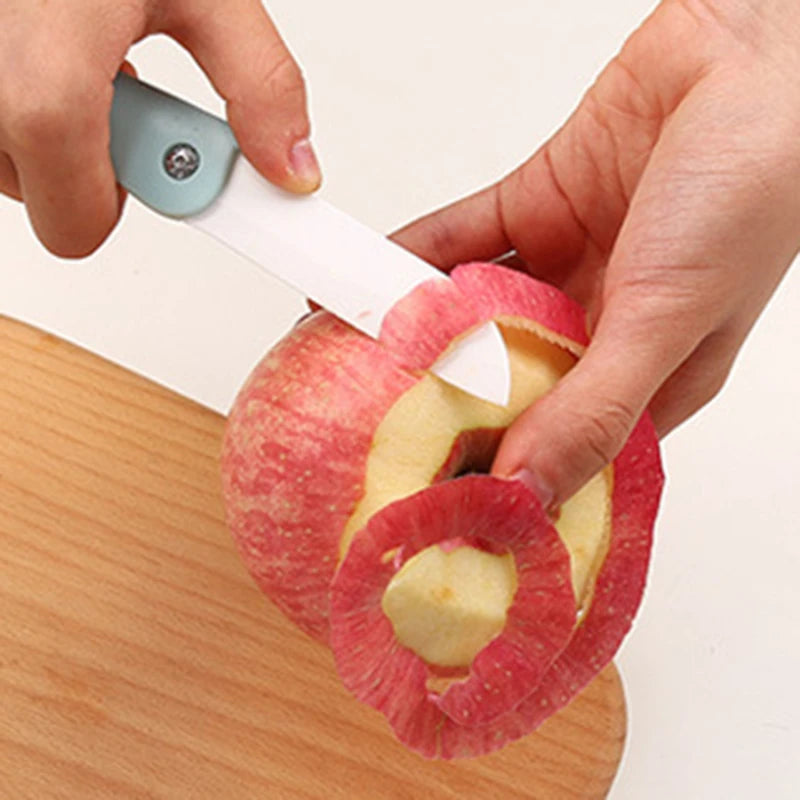 Mini Ceramic Folding Fruit Knife - Portable Kitchen Paring Knife