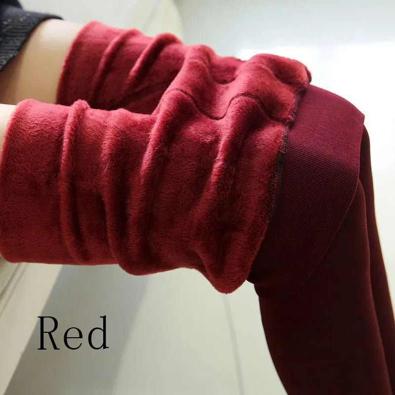 Warm Winter Leggings - High Waist Velvet Thermal Pants Plus Size Women S-5XL
