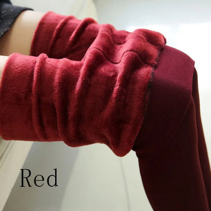 Warm Winter Leggings - High Waist Velvet Thermal Pants Plus Size Women S-5XL