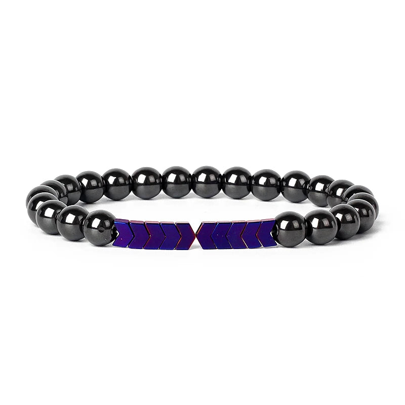Hematite Magnetic Bracelet Man Weight Loss Bracelet Natural Stone Magnetic Bracelet Slimming Woman Health Care Therapy Jewelry