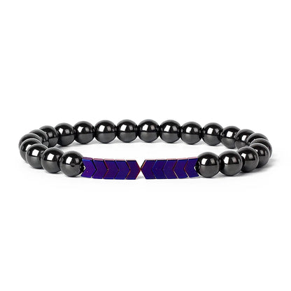 Hematite Magnetic Bracelet Man Weight Loss Bracelet Natural Stone Magnetic Bracelet Slimming Woman Health Care Therapy Jewelry