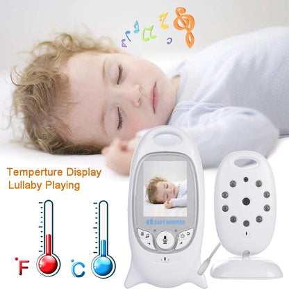 Video Wireless Baby Monitor 2.0 inch Color Security Camera 2 Way Talk Night Vision IR LED Temperature Monitoring with 8 Lullaby