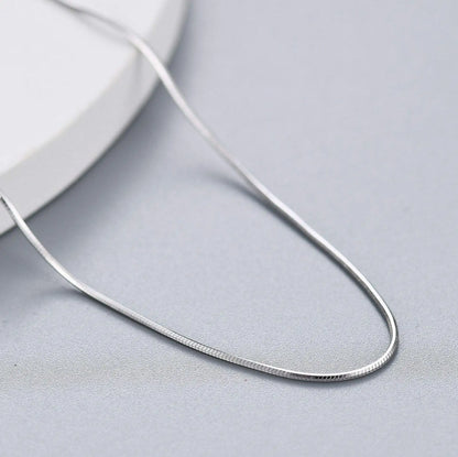 S925 Sterling Silver Hip Hop Chain Necklace - Custom Curb Cuban Satellite Box Snake Bone - ZOOMNSTORE