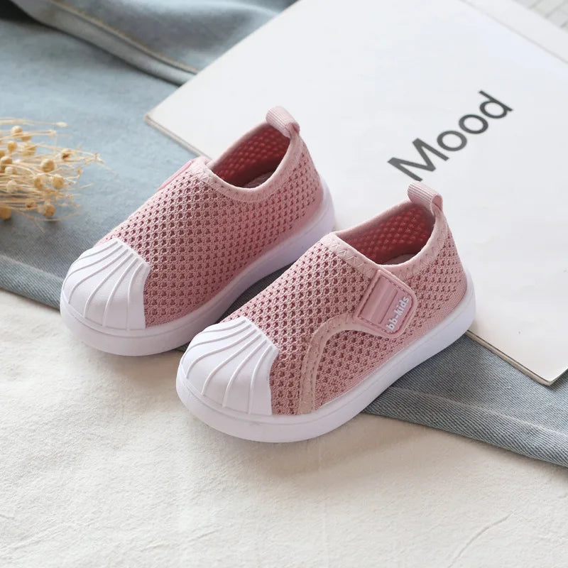 FCJ Comfortable Non-Slip Infant Toddler Sneakers for Boys Girls Spring Casual Shoes with Soft Bottom TPR Insole Kids Baby Shoes - ZOOMNSTORE
