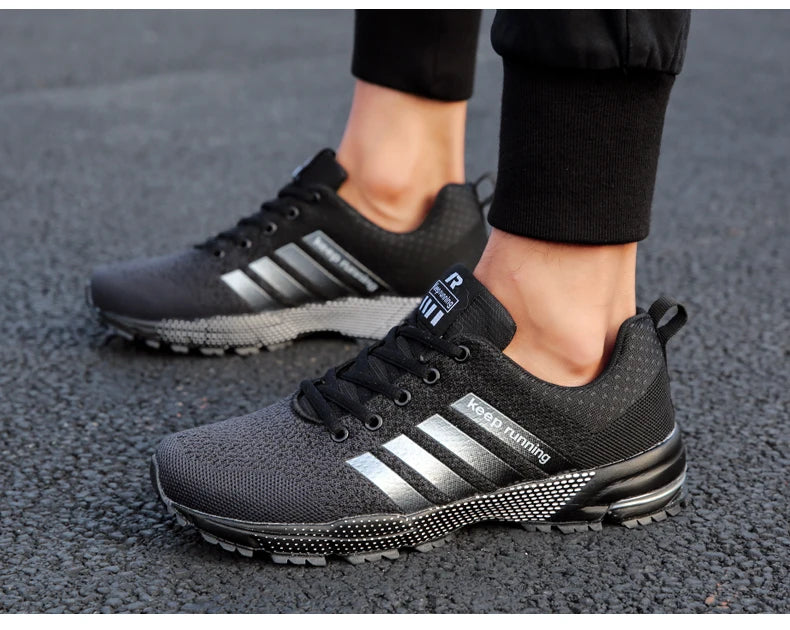 Men's Mesh Breathable Casual Shoes Non-Slip Stable Shock Absorption Lightweight Sneakers Couple Basket Homme 2020 la sportiva