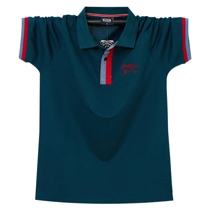 2021 Summer Loose Polo Shirt Men Casual Short Sleeve Polo Shirts Cotton Fashion Breathable Tops Male Plus Size 4XL 5XL 6XL HA204