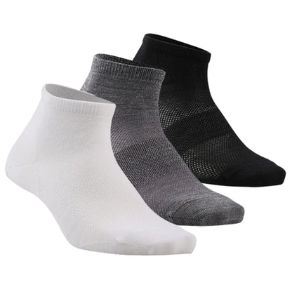 Merino Wool Athletic Socks - No Show Ankle Breathable Mesh, Toe Heel Reinforcement