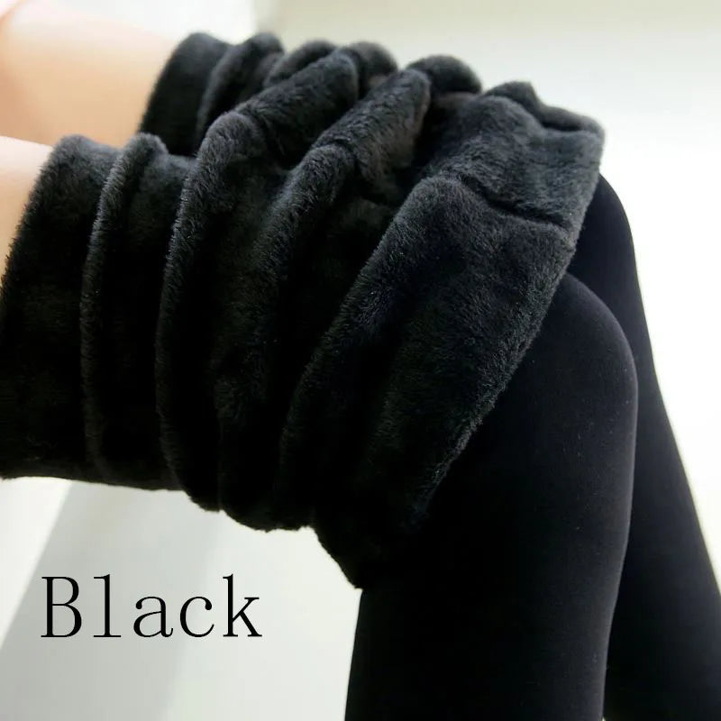 Warm Winter Leggings - High Waist Velvet Thermal Pants Plus Size Women S-5XL