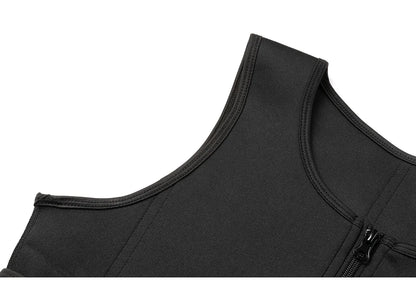 Men Body Shaper Waist Trainer Vest – Sauna Sweat Slimming Underwear Shirt