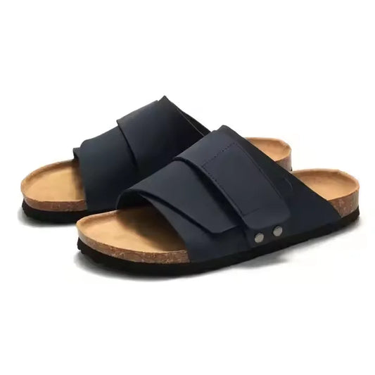 Men's Herringbone Slippers - Thick Sole Platform Sandals With Cotton Lining - ZOOMNSTORE