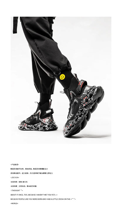 Men Casual Sneakers - Luxury Breathable Trainers Slip-On Running Shoes
