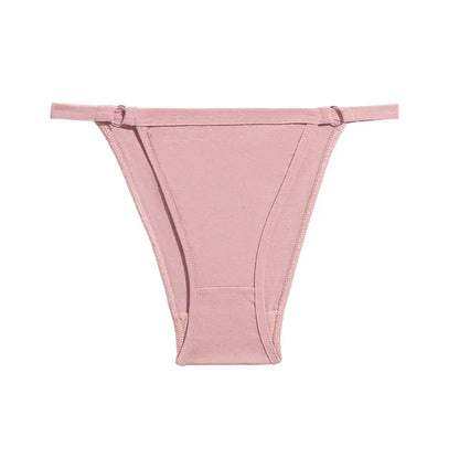 FINETOO 3PC/Set Women's Cotton Panties Underwear Metal Buckle Briefs M-2XL Female Underpant Low Waist Woman Sexy Panty Lingerie