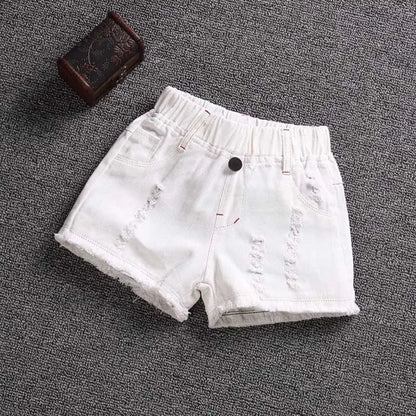 Girls Cotton Candy Color Summer Shorts - Casual Pants for Ages 3-9