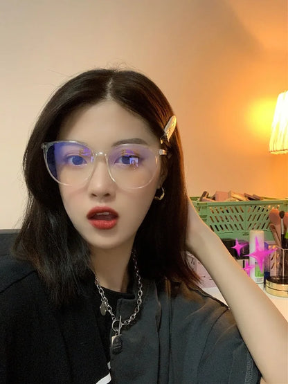 Anti Blue Light Glasses - Transparent Frames Round Eyewear for Unisex