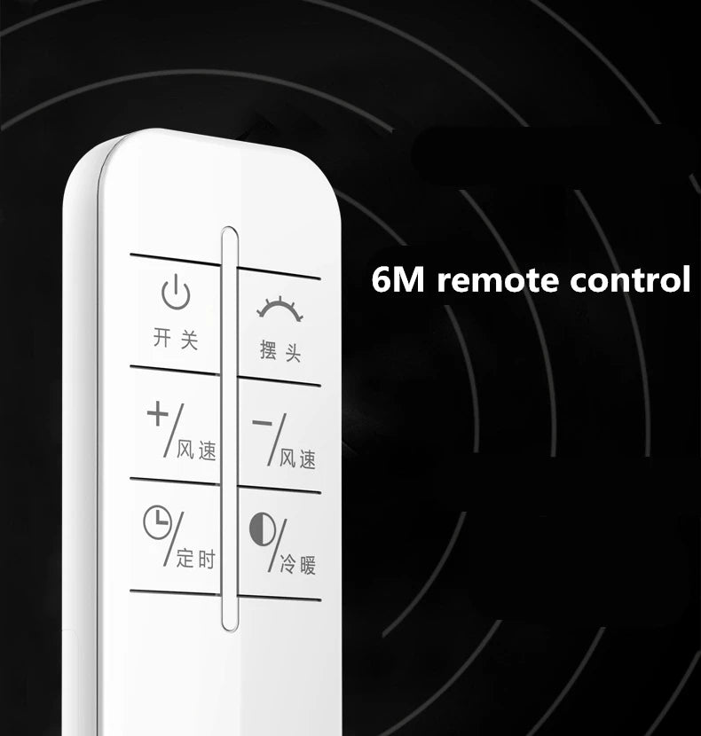 Cold and warm fan Remote Control Bladeless Cooling Fan 220V Ultra-quiet Electric Fan Air Purifier Top Quality Appointment 1-9H