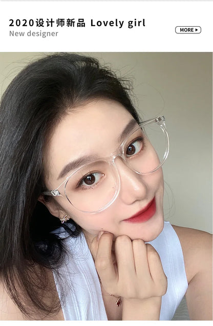 Anti Blue Light Glasses - Transparent Frames Round Eyewear for Unisex