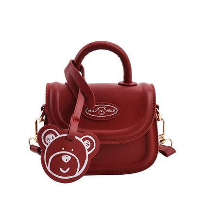 Trendy Childrens PU Crossbody Bag - Handmade Toddler Coin Pouch Purse - ZOOMNSTORE
