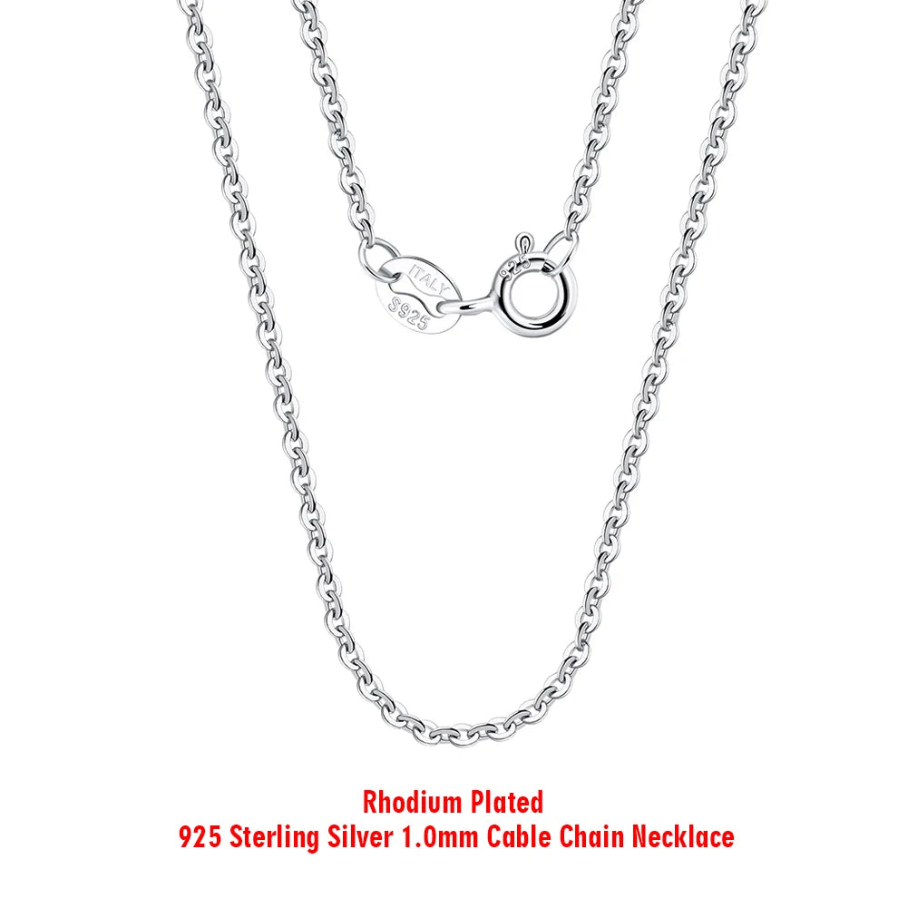 S925 Sterling Silver Hip Hop Chain Necklace - Custom Curb Cuban Satellite Box Snake Bone - ZOOMNSTORE