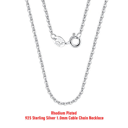 S925 Sterling Silver Hip Hop Chain Necklace - Custom Curb Cuban Satellite Box Snake Bone - ZOOMNSTORE