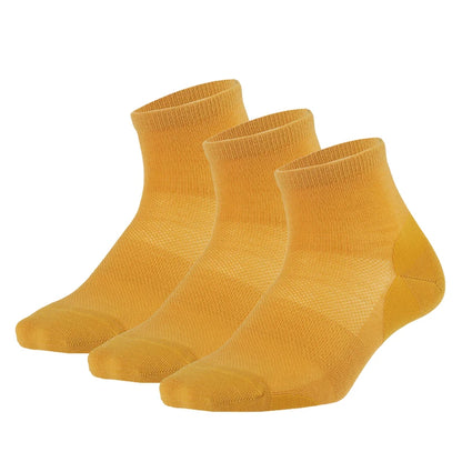 Merino Wool Athletic Socks - No Show Ankle Breathable Mesh, Toe Heel Reinforcement